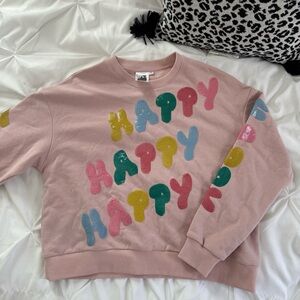 Queen of Sparkles Happy All Over Sweatshirt